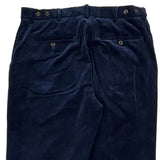Unbranded Cord Pants - 33″ Waist Navy Cotton