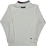 Tommy Hilfiger Long Sleeve T-Shirt - Large White Cotton
