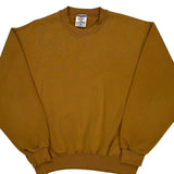 90'S Blank Made In USA Jerzees Sweatshirt - Medium Brown Cotton Blend