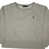 Polo By Ralph Lauren Sweatshirt - Large Grey Cotton