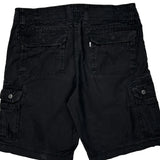 Levis Cargo Shorts - 36W 10L Black Cotton