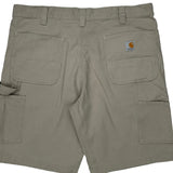 Carhartt Cargo Carpenter Shorts - 38W 10L Khaki Cotton