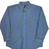 Tommy Hilfiger Checked Shirt - 2XL Blue Cotton