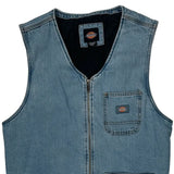 Dickies Denim Gilet - Small Light Wash Denim