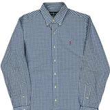 Ralph Lauren Checked Shirt - Medium Blue Cotton