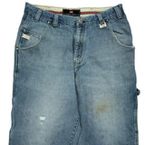 Ecko Unltd Cargo Carpenter Jeans - 36W 30L Blue Cotton