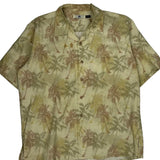 Lee Floral Hawaiian Shirt - Large Beige Cotton