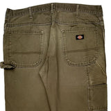 Dickies Carpenter Pants - 36W 34L Brown Cotton