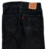 Levis Cord Trousers - 32″ Waist Black Corduroy