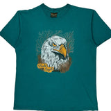 Bald Eagle Home Team Single Stitch T-Shirt - XL Green Cotton