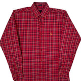 Ralph Lauren Checked Shirt - Medium Red Cotton