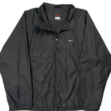 Nike Windbreaker - Large Black Polyester