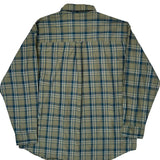 Chaps Ralph Lauren Checked Shirt - XL Blue Cotton Blend
