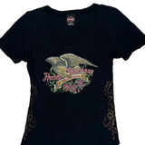 Harley Davidson Graphic T-Shirt - XL Black Cotton