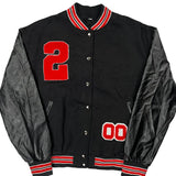 Unbranded Varsity Jacket - Large Black Polyester