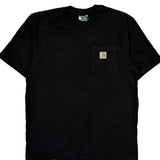 Carhartt T-Shirt - Medium Black Cotton
