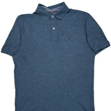 Tommy Hilfiger Polo Shirt - Small Blue Cotton