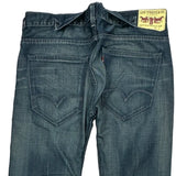 Buckle Back Levis Jeans - 34W 32L Blue Denim