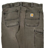 Carhartt Carpenter Trousers - 33W 34L Grey Cotton
