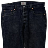 501 Levis Jeans - 36W 28L Black Cotton