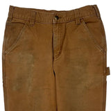 Carhartt Double Knee Carpenter Trousers - 30W 32L Brown Cotton