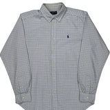 Ralph Lauren Checked Shirt - Medium Blue Cotton