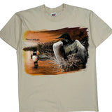 Wisconsin Northwoods Anvil Single Stitch T-Shirt - Large Cream Cotton