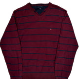 Tommy Hilfiger Striped Sweater - Medium Blue Cotton