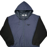 Reebok Windbreaker - Large Black Cotton