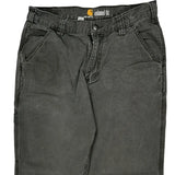 Carhartt Carpenter Trousers - 32W 32L Grey Cotton Blend