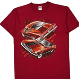 Ford Anvil Graphic T-Shirt - Large Red Cotton
