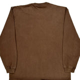 Carhartt Long Sleeve T-Shirt - Large Brown Cotton
