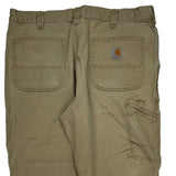 Carhartt Cargo Carpenter Pants - 36W 32L Khaki Cotton