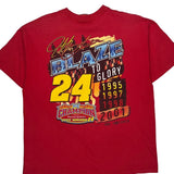 Jeff Gordon Chase Authentics Nascar T-Shirt - Large Red Cotton