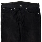 Levis Cord Trousers - 37″ Waist Black Cotton