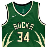 Milwaukee Bucks Nike Nba Jersey - 2XL Green Polyester