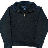 Age 6 Polo By Ralph Lauren 1/4 Zip - Medium Grey Cotton