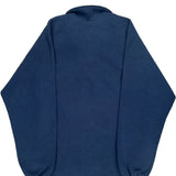 Made In USA Russell Athletic 1/4 Zip - Large Blue Cotton