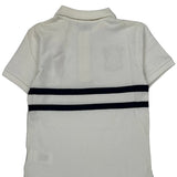 Age 6 Polo By Ralph Lauren Striped Polo Shirt - XS White Cotton