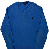 Polo By Ralph Lauren Jumper - Large Blue Cotton
