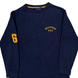Polo Sport Graphic Long Sleeve T-Shirt - Small Blue Cotton