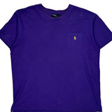 Polo By Ralph Lauren T-Shirt - Large Purple Cotton