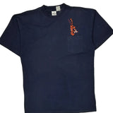 Tigger Disney Cartoon T-Shirt - Large Navy Cotton