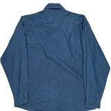 Wrangler Denim Shirt - Large Blue Cotton