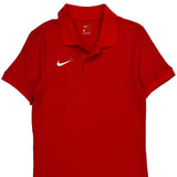 Nike Polo Shirt - Small Red Cotton