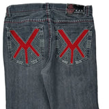 K.A.D Contrast Stitch Jeans - 31W 32L Grey Denim