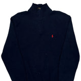 Polo By Ralph Lauren 1/4 Zip - XL Navy Cotton