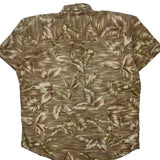 Chaps Ralph Lauren Hawaiian Shirt - Large Brown Cotton