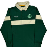 Ireland Retro Irish Striped Rugby Shirt - Large Green Cotton