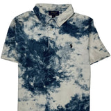 Age 8-9 Polo By Ralph Lauren Tie-Dye Polo Shirt - Medium Blue Cotton